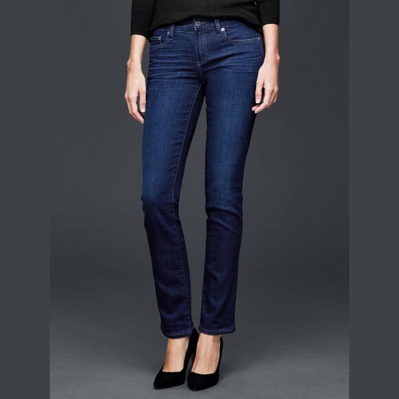 Gap 1969 Resolution Real Straight 33 / 16 Reg blue jeans - Picture 3 of 15